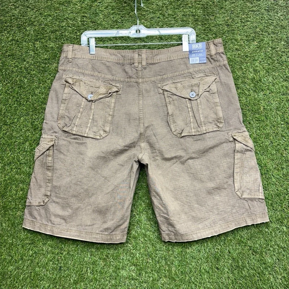 BKE Cargo Shorts Mens 38 Brown Memphis Athletic Bermuda Dad Y2K Baggy Skate NWT